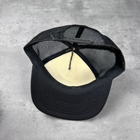 Vintage Randy Travis Band Black 80s Trucker Hat - Picture 3 of 4